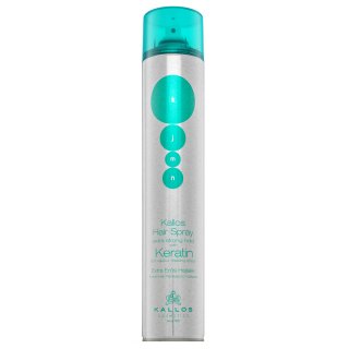 Kallos Keratin Hair Spray Extra Strong Hold silný lak na vlasy s keratinem 750 ml