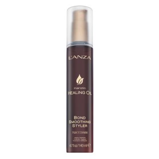 L’ANZA Keratin Healing Oil Bond Smoothing Styler bezoplachová péče pro uhlazení vlasů 140 ml