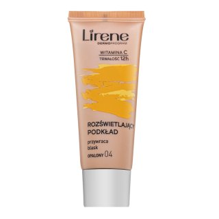 Levně Lirene Brightening Fluid with Vitamin C 04 Tanned fluidní make-up pro sjednocení barevného tónu pleti 30 ml