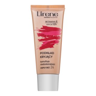 Lirene Vitamin E High-Coverage Liquid Foundation fluidní make-up proti nedokonalostem pleti 24 Beige 30 ml