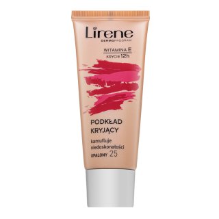 Lirene Vitamin E High-Coverage Liquid Foundation fluidní make-up proti nedokonalostem pleti 25 Tanned 30 ml