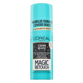 L´Oréal Paris Magic Retouch Spray korektor na odrosty barvených vlasů Black 75 ml