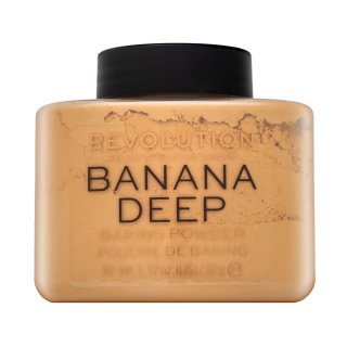 Makeup Revolution Baking Powder Banana Deep pudr pro sjednocenou a rozjasněnou pleť 32 g