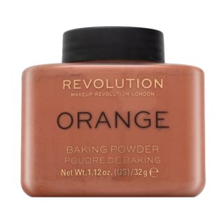 Levně Makeup Revolution Baking Powder Orange pudr pro sjednocenou a rozjasněnou pleť 32 g