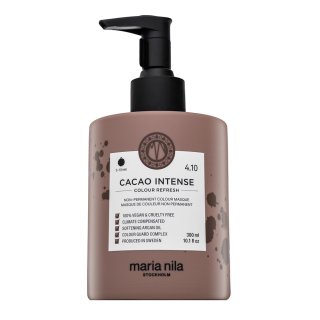 Maria Nila Colour Refresh Cacao Intense jemná vyživující maska bez permanentních barevných pigmentů výdrž 4 – 10 umytí 4.10 300 ml