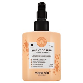 Jemná vyživující maska bez permanentních barevných pigmentů 7.40 Bright Copper (Colour Refresh Mask) 300 ml