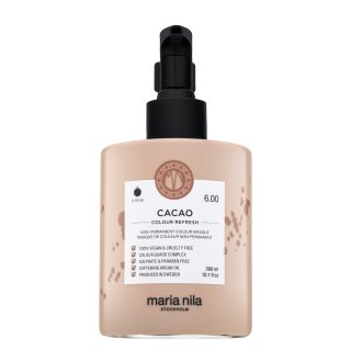 Maria Nila Colour Refresh vyživující maska s barevnými pigmenty pro oživení světle a středně hnědých odstínů Cacao 300 ml