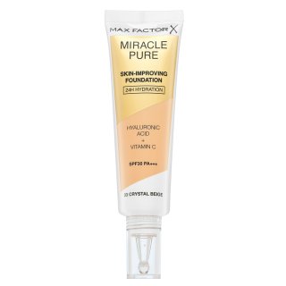 Max Factor Miracle Pure Skin-Improving Foundation dlouhotrvající make-up s hydratačním účinkem 33 Crystal Beige 30 ml