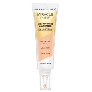 Max Factor Miracle Pure Skin-Improving Foundation dlouhotrvající make-up s hydratačním účinkem 35 Pearl Beige 30 ml