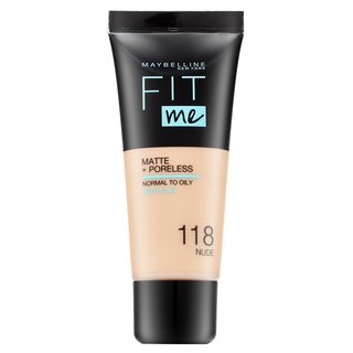 Levně Maybelline Fit Me! Foundation Matte + Poreless 118 Nude tekutý make-up s matujícím účinkem 30 ml