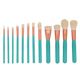 Levně MIMO Makeup Brush Set Turquoise 12 Pcs sada štětců