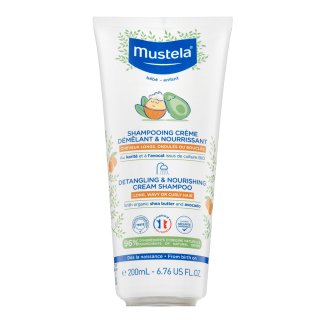 Mustela Bébé Detangling & Nourishing Cream Shampoo vyživující šampon pro děti 200 ml