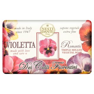 Levně Nesti Dante Dei Colli Fiorentina mýdlo Triple Milled Vegetal Soap Violetta Romantic 250 g