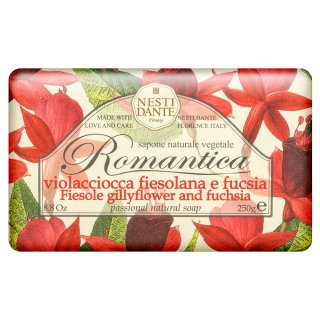 Levně Nesti Dante Romantica mýdlo Natural Soap Gillyflower & Fucsia 250 g