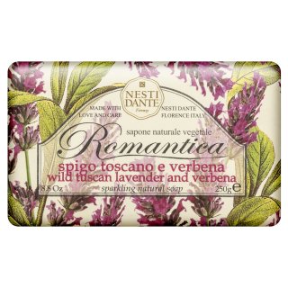 Levně Nesti Dante Romantica mýdlo Natural Soap Wild Tuscan Lavender & Verbena 250 g