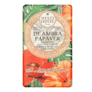 Nesti Dante With Love & Care mýdlo Vegetal Soap De Ambra Papaver 250 g