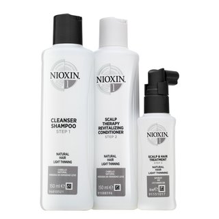 Nioxin System 1 Trial Kit sada pro chemicky ošetřené vlasy 150 ml + 150 ml + 50 ml