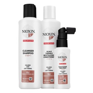 Levně Nioxin System 3 Trial Kit sada pro jemné barvené vlasy 150 ml + 150 ml + 50 ml