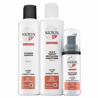 Levně Nioxin System 4 Trial Kit sada proti vypadávání barvených vlasů 150 ml + 150 ml + 40 ml