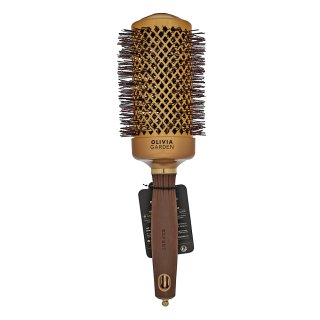 Olivia Garden Expert Blowout Shine Round Brush Wavy Bristles Gold & Brown 55 mm kartáč na vlasy