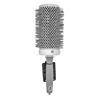 Olivia Garden Expert Blowout Speed Round Brush Wavy Bristles White & Grey 65 mm kartáč na vlasy