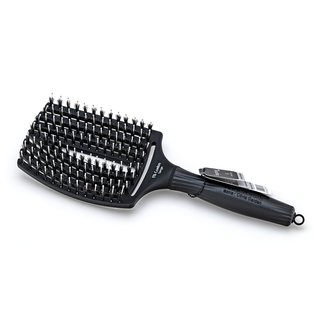 Olivia Garden Fingerbrush Combo Large Black kartáč na vlasy s nylonovými a kančími štětinami