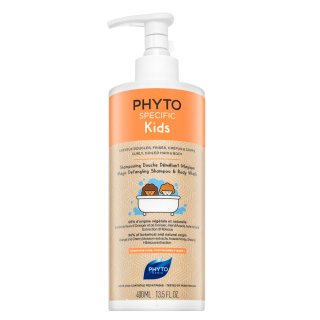 Levně Phyto PhytoSpecific Kids Magic Detangling Shampoo & Body Wash vyživující šampon pro snadné rozčesávání vlasů 400 ml