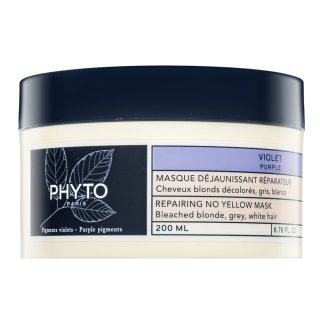 Levně Phyto Purple Repairing No Yellow Mask neutralizující maska pro blond vlasy 200 ml
