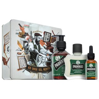 Proraso dárková sada Refreshing Metal Box Beard Care 200 ml + 100 ml + 30 ml