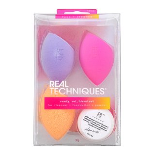 Levně Real Techniques Ready, Set, Blend Set houbička na make-up 4 pcs