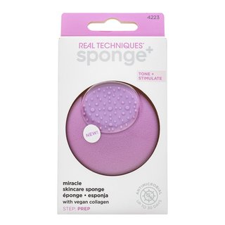 Levně Real Techniques Sponge+ Miracle Skincare Sponge jemná exfoliační houbička na obličej a tělo