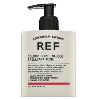 REF Colour Boost Masque vyživující maska s barevnými pigmenty pro oživení barvy Brilliant Pink 200 ml