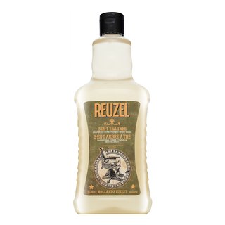 Reuzel 3-in-1 Tea Tree Shampoo šampon, kondicionér a sprchový gel 1000 ml