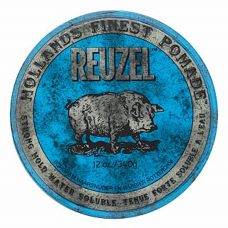 Levně Reuzel Holland's Finest Pomade Blue Strong Hold High Sheen pomáda na vlasy pro zpevnění a lesk vlasů 340 g