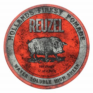 Reuzel Holland's Finest Pomade Red Water Soluble High Sheen pomáda na vlasy pro zářivý lesk 340 g