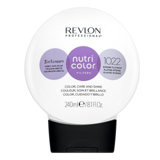 Revlon Professional Nutri Color Filters Metal-Ice vyživující tónovací maska pro profesionální použití 1022 240 ml