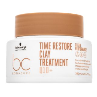 Levně Schwarzkopf Professional BC Bonacure Time Restore Clay Treatment Q10+ vyživující maska pro zralé vlasy 200 ml