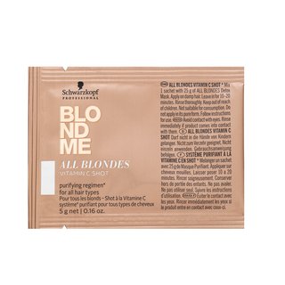 Levně Schwarzkopf Professional BlondMe All Blondes Vitamin C Shot koncentrovaná obnovující péče pro blond vlasy 5 x 5 g