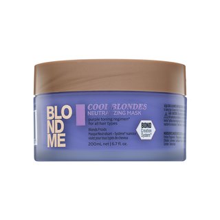 Levně Schwarzkopf Professional BlondMe Cool Blondes Neutralizing Mask vyživující maska pro platinově blond a šedivé vlasy 200 ml