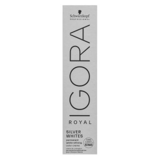 Levně Schwarzkopf Professional Igora Royal SilverWhite Permanent White Refining Color Creme profesionální permanentní barva na vlasy pro platinově blond a š