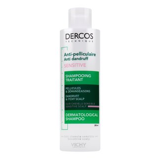 Vichy Dercos Anti-Dadruff Sensitive Advanced Action Shampoo ochranný šampon pro citlivou pokožku hlavy 200 ml