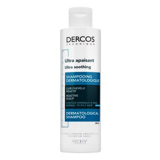 Vichy Dercos Ultra Soothing Sulfate-Free Shampoo Normal To Oily Hair bezsulfátový šampon pro mastnou pokožku hlavy 200 ml