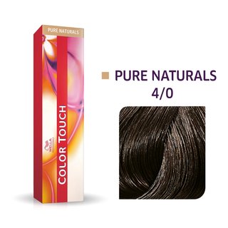 Levně Wella Professionals Color Touch Pure Naturals profesionální demi-permanentní barva na vlasy s multi-dimenzionálním efektem 4/0 60 ml