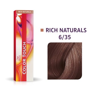 Levně Wella Professionals Color Touch Rich Naturals profesionální demi-permanentní barva na vlasy s multi-dimenzionálním efektem 6/35 60 ml