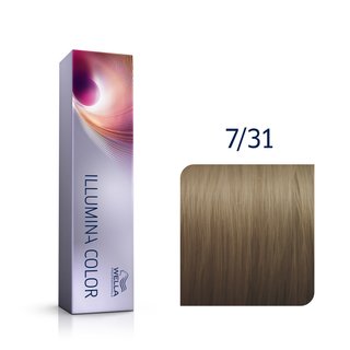 Wella Professionals Illumina Color profesionální permanentní barva na vlasy 7/31 60 ml