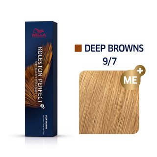 Wella Professionals Koleston Perfect Me+ Deep Browns profesionální permanentní barva na vlasy 9/7 60 ml