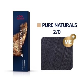 Levně Wella Professionals Koleston Perfect Me+ Pure Naturals profesionální permanentní barva na vlasy 2/0 60 ml