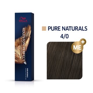 Wella Professionals Koleston Perfect Me+ Pure Naturals profesionální permanentní barva na vlasy 4/0 60 ml