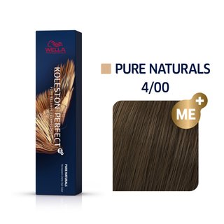 Levně Wella Professionals Koleston Perfect Me+ Pure Naturals profesionální permanentní barva na vlasy 4/00 60 ml