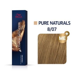 Levně Wella Professionals Koleston Perfect Me+ Pure Naturals profesionální permanentní barva na vlasy 8/07 60 ml